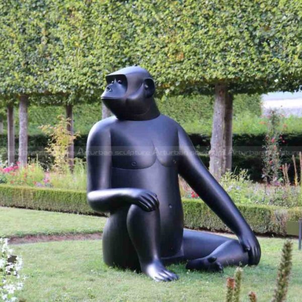 sitting monkey statue