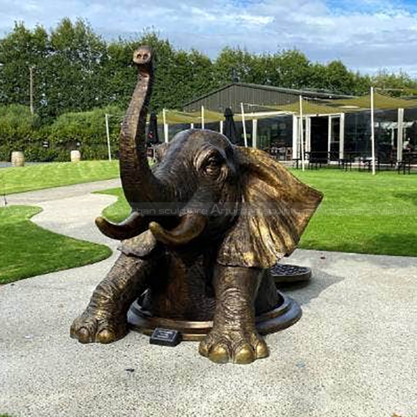 African Elephant Sculpture