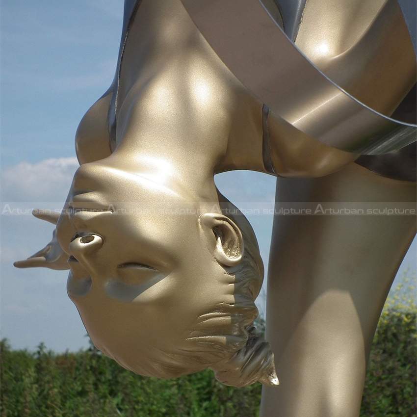 bronze gymnast sculpture