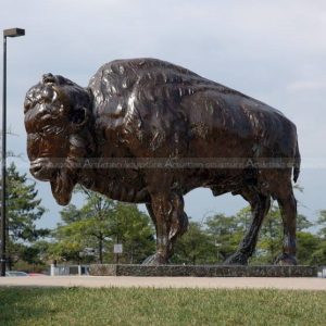 life size buffalo statue