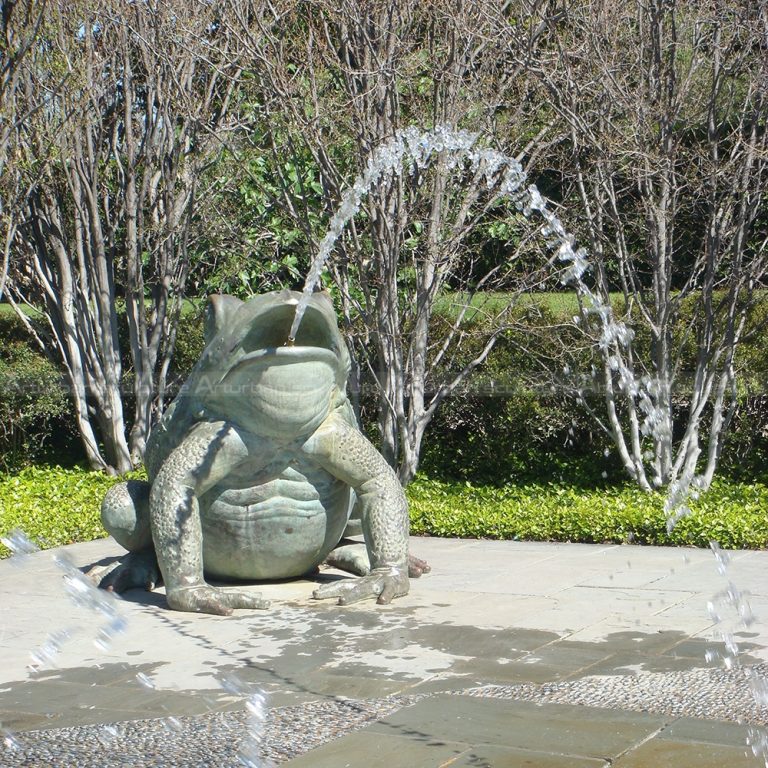 fonte de sapo ao ar livre
