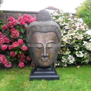 buddha head sculpture