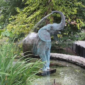 elephant water feature outdoor