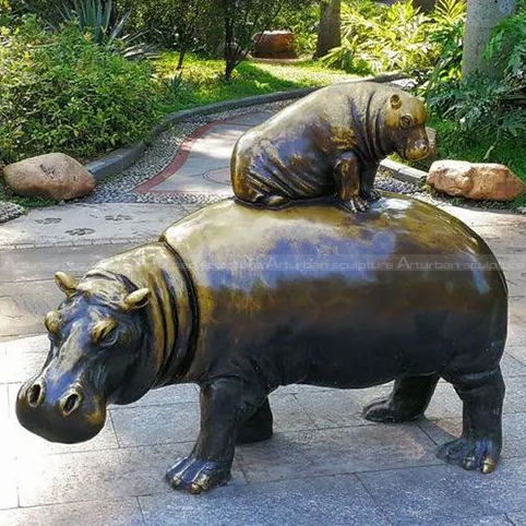 hippo statue for garden