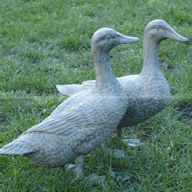 bronze duck statue