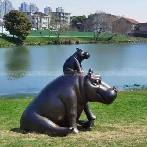 hippo statue for garden