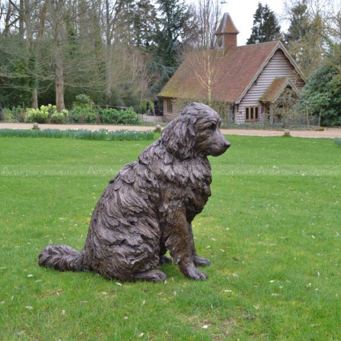newfoundland dog garden statue