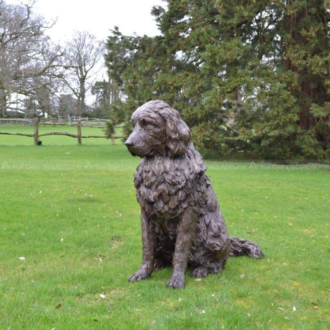 newfoundland dog garden statue