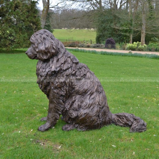 newfoundland dog garden statue