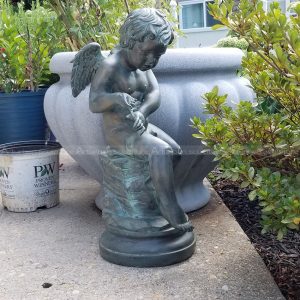 garden cherub sculptures