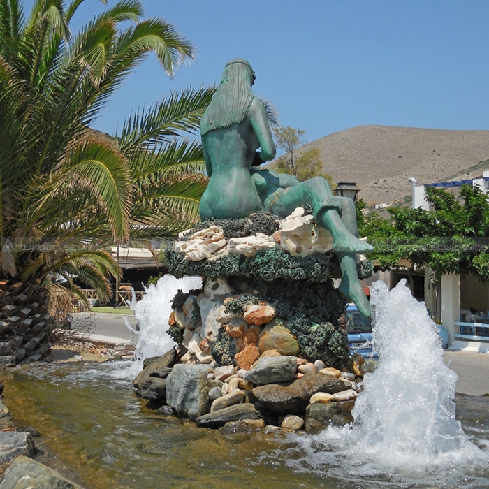 large mermaid garden statue