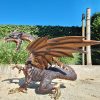 metal dragon sculpture