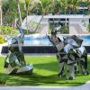 geometric elephant statue