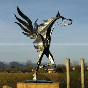 abstract horse sculptures