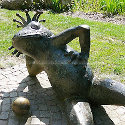 frog prince garden statue