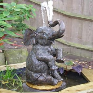 elephant garden water feature