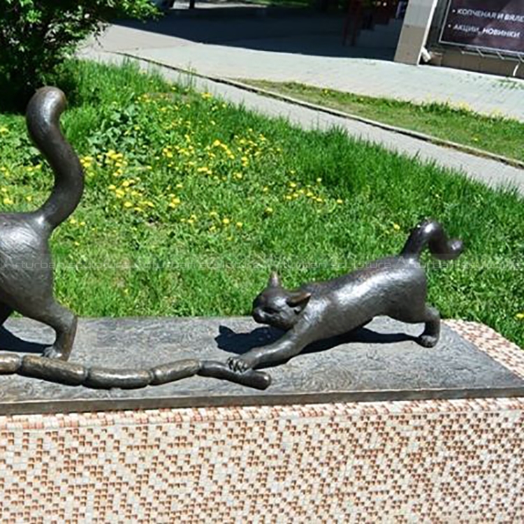 metal cat garden ornaments