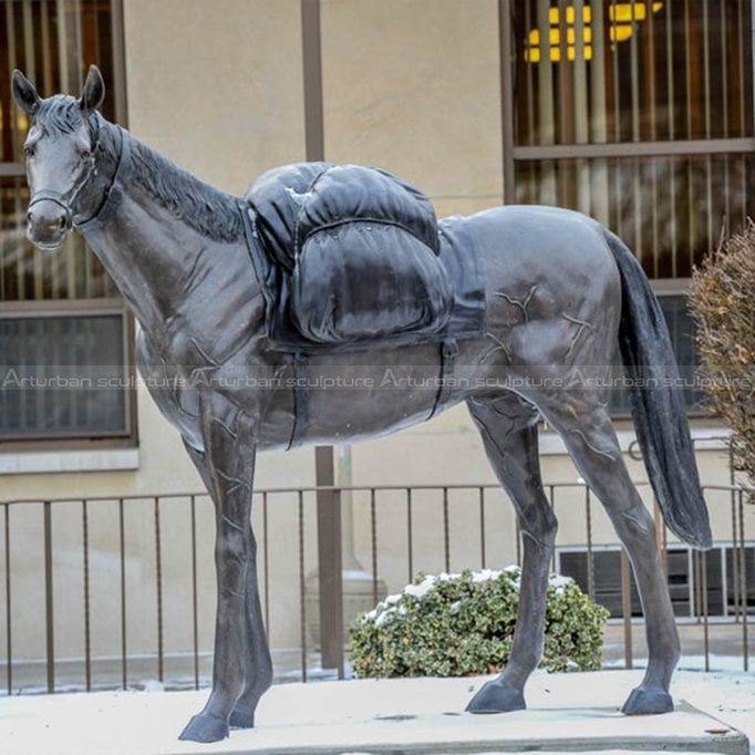 war horse figurine
