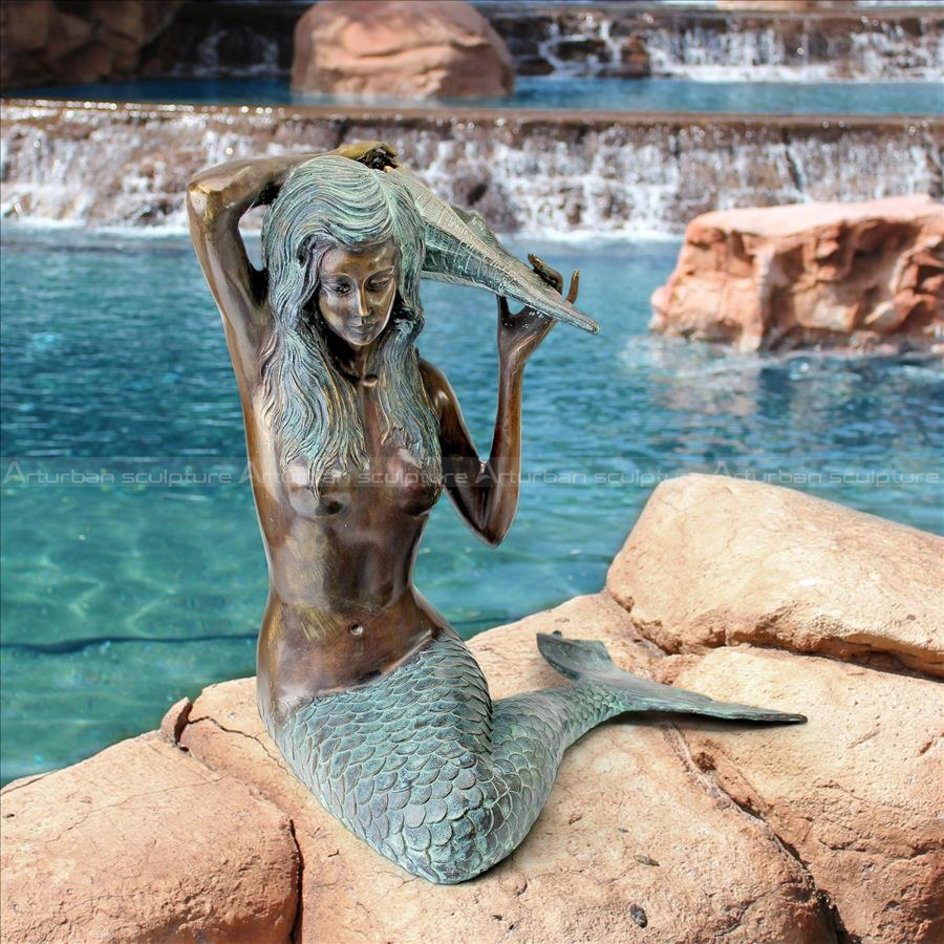 little mermaid water fountain