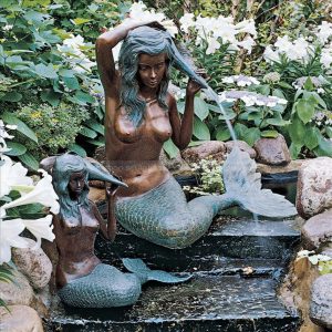 little mermaid water fountain