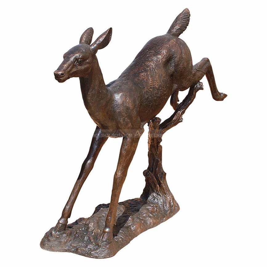 outdoor deer statues