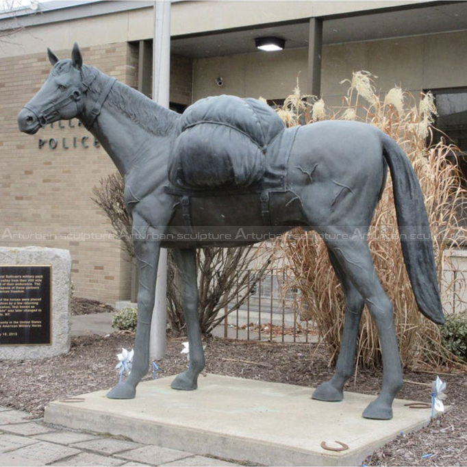 war horse figurine