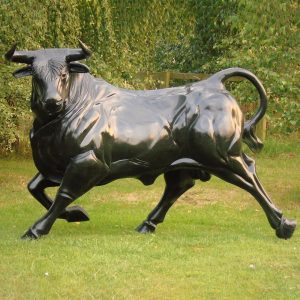 metal bull yard art