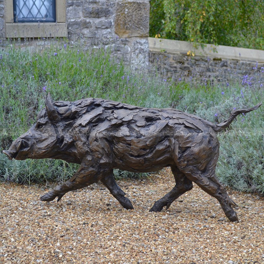 wild boars sculpture