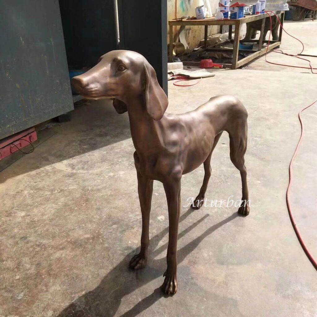 Personalized dog statue