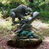 large garden bear statue