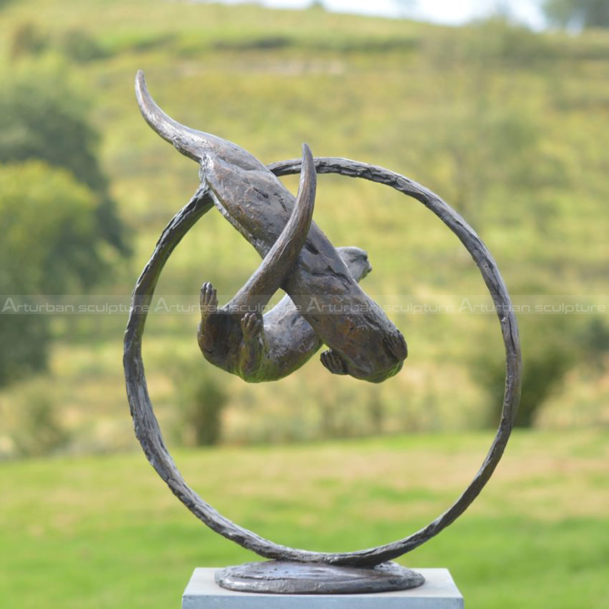 sea otter garden statue
