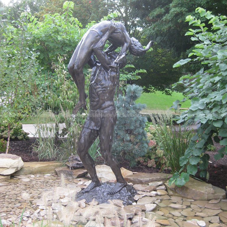 recurso aquático de homem e mulher