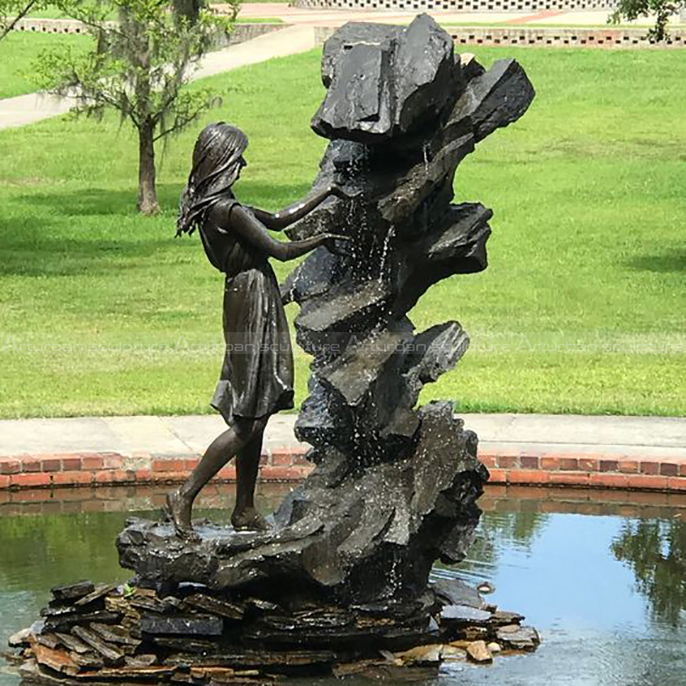 woman water feature
