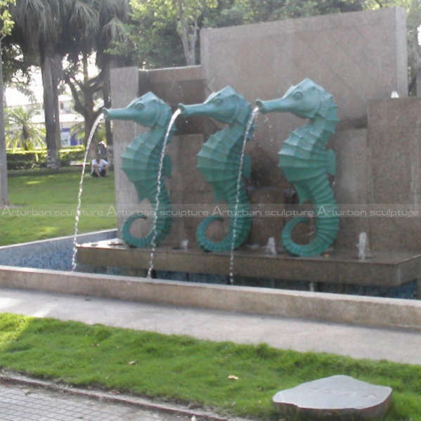 seahorse water fountain