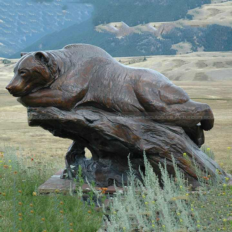 bear lawn statue