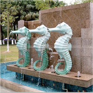 seahorse water fountain
