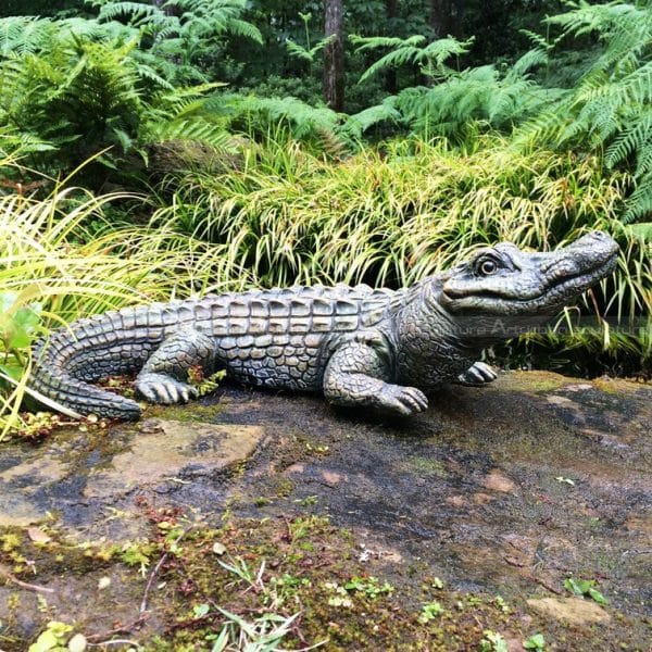 alligator yard ornament