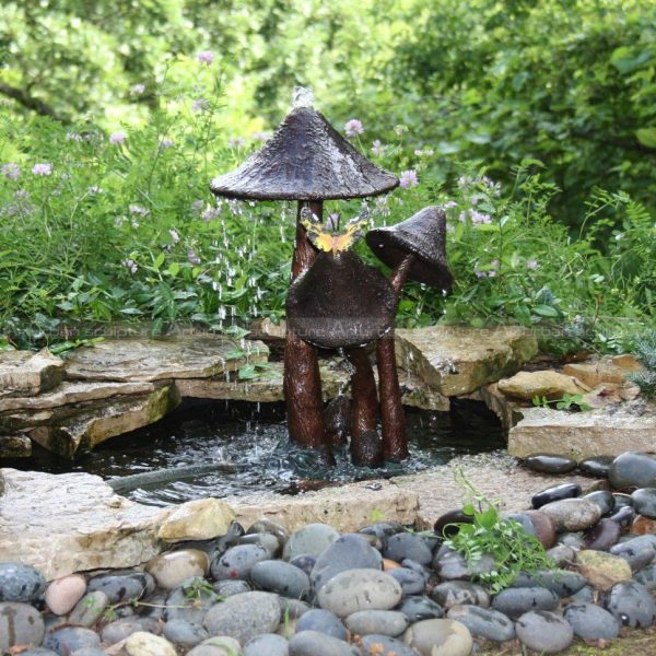 mushroom garden fountain