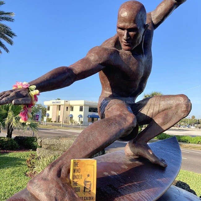 surfer sculpture