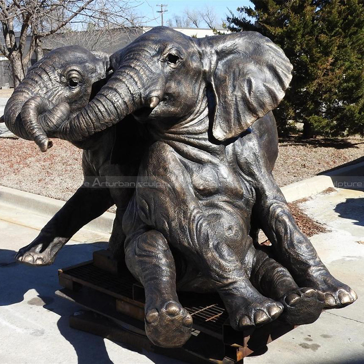 large elephant outdoor statue