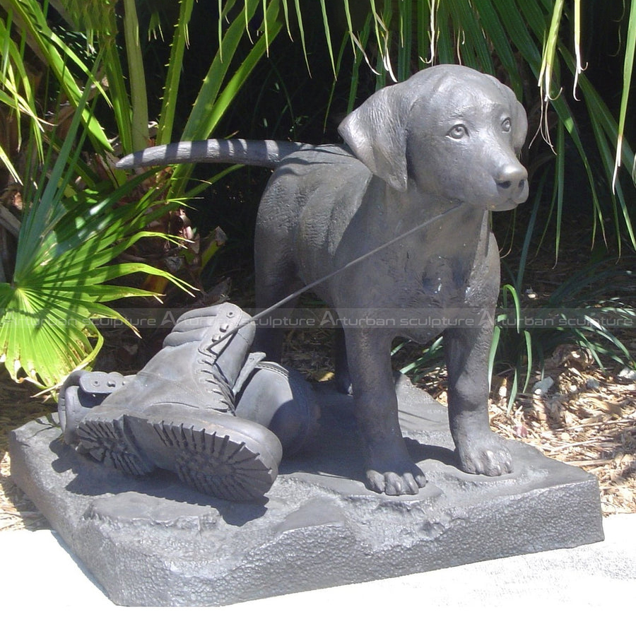 labrador puppy statue