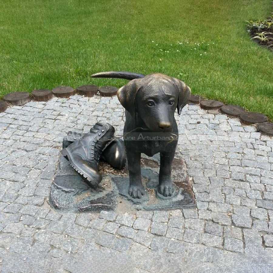 labrador puppy statue