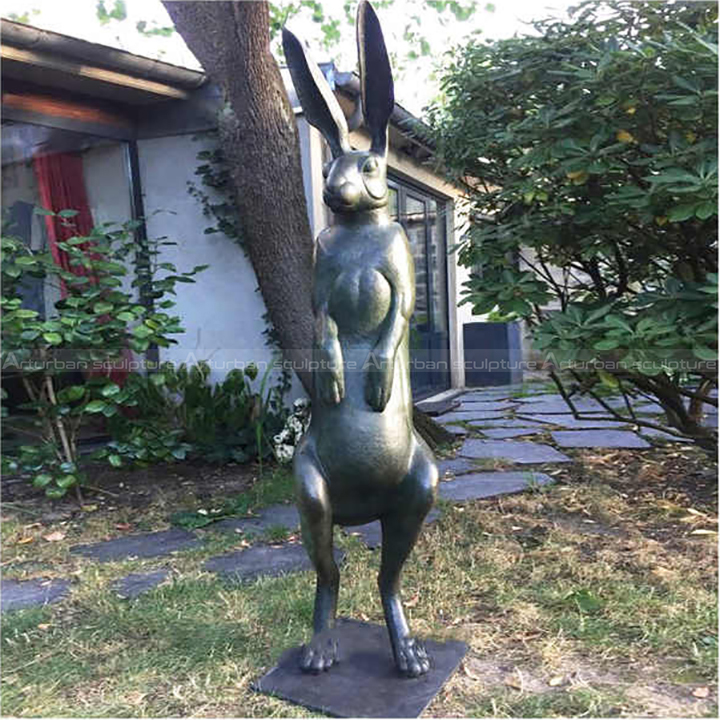 bronze hare garden ornaments
