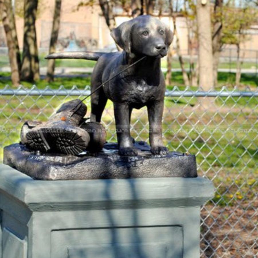 labrador puppy statue