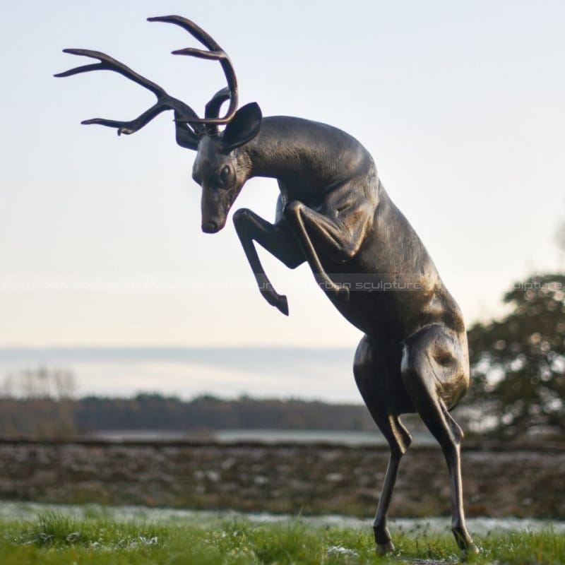 bronze stag ornament