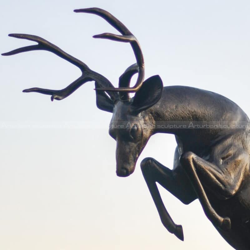 bronze stag ornament