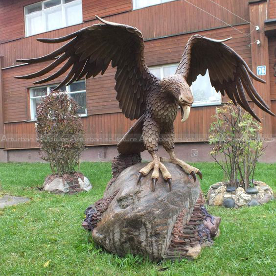 life size eagle statue