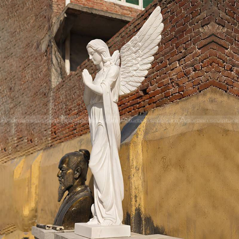 praying angel garden statue