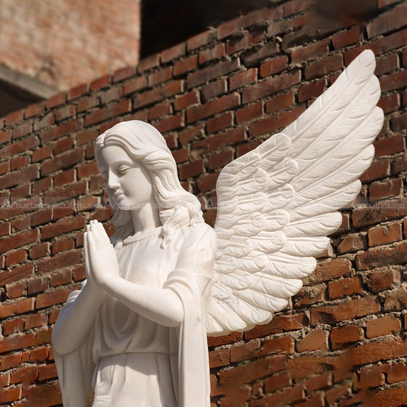 praying angel garden statue