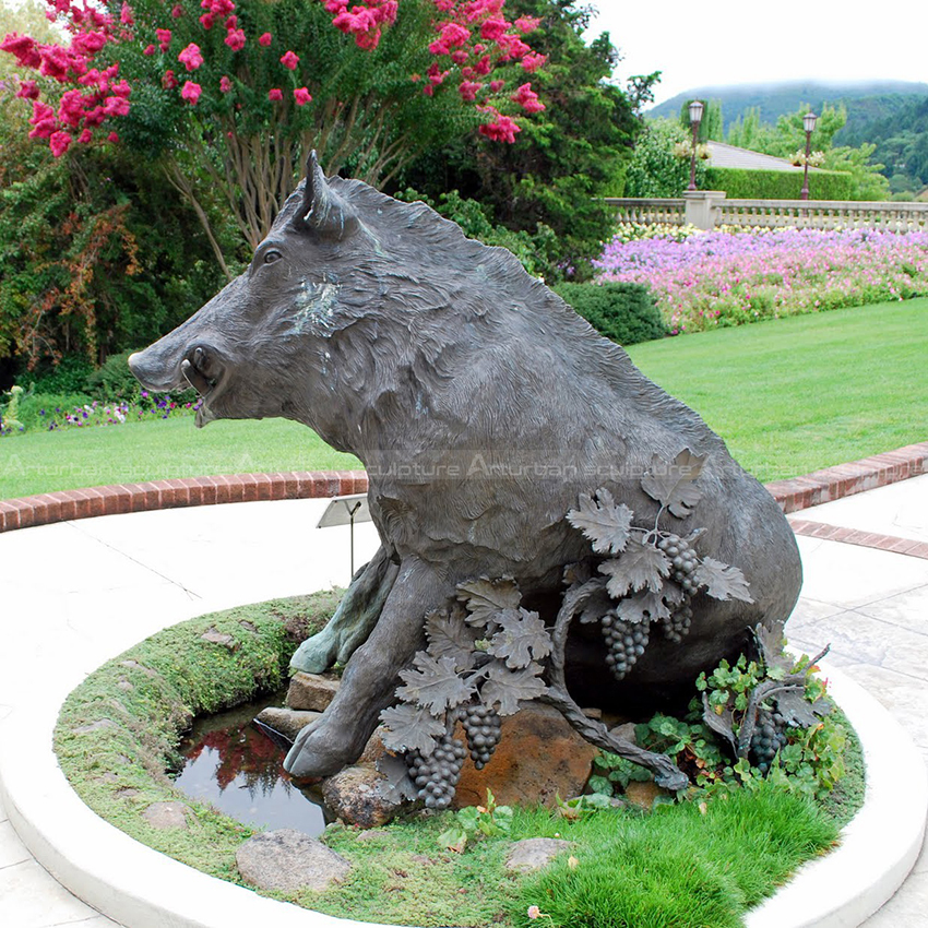 wild boar garden ornament